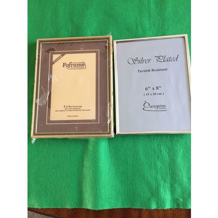 Job Lot Of 2 Photo Picture Frames With Glass