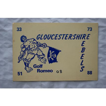 1987 QSL Card Gloucestershire Rebels - Golf Romeo