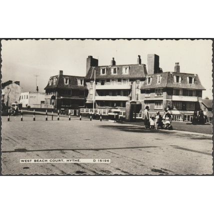 West Beach Court, Hythe, Kent, c.1950s - Shoesmith & Etheridge RP Postcard
