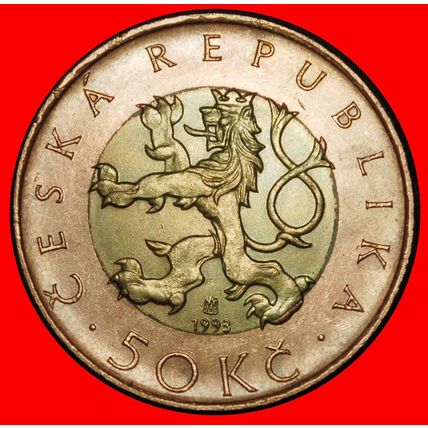 ⰆGERMANY (1993-2025):CZECHIA★50 CROWNS 1993! DISCOVERY COIN★LOW START★NO RESERVE