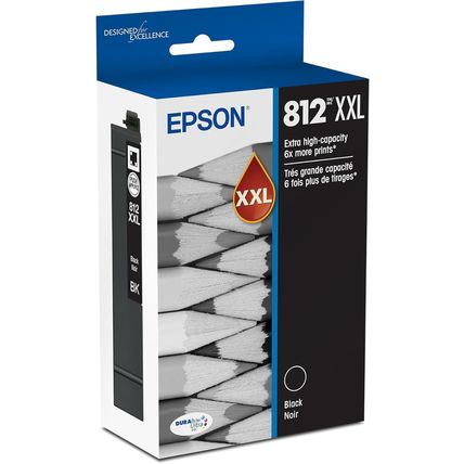 EPSON 812 Durabrite Ultra Ink Extra-High Capacity Black Cartridge (T812XXL120-S)
