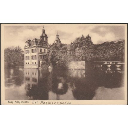 Burg Kriegshoven, Heimerzheim, c.1920 - Josef Riesenkönig AK