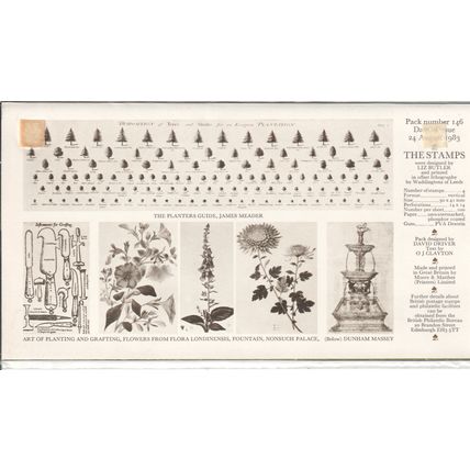 GB stamps 1983 Presentation Pack- SG 1223-1226 - British Gardens