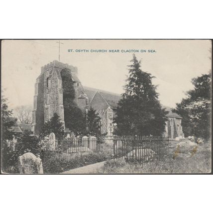 St Osyth Church near Clacton on Sea, Essex, 1908 - Roe & Son Postcard