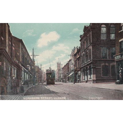 ED 167 OLDHAM - YORKSHRE STREET . PRINTED POSTCARD