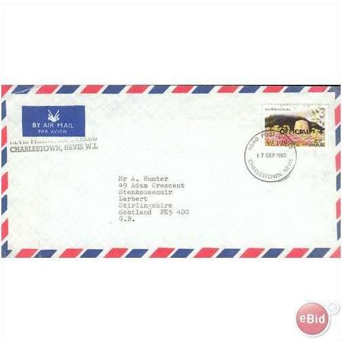 Nevis Airletter 1982 - SG O18 - Nevis Philatelic Bureau (Official)