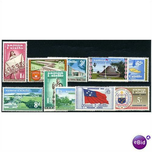 Samoa 1962 Independence Set SG239-248 Unmounted Mint