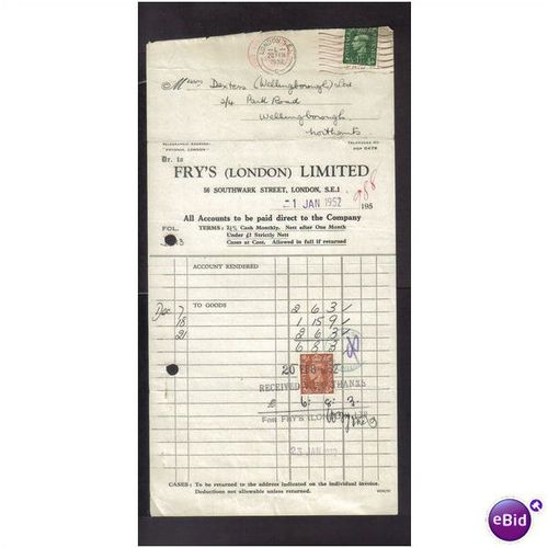FRYS LTD,SOUTHWARK ST ,LONDON ,SE1, 1JAN1952