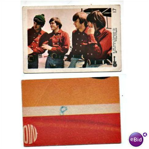 Vintage 1967 MONKEES Coloured A&BC Gum card No. 17