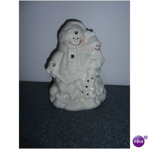 7" TJ's Christmas Cherish the Memories Santa Tea Light