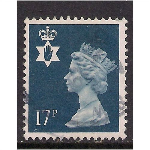 Northern Ireland GB 1990 17p Deep Blue Machin SG NI 44(K93)