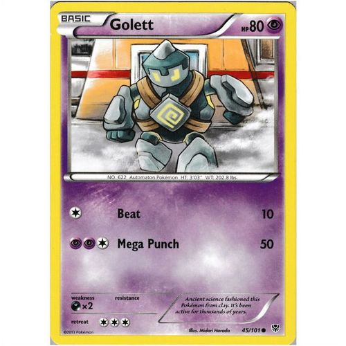 Pokemon Black & White Plasma Blast - #45/101 - Golett