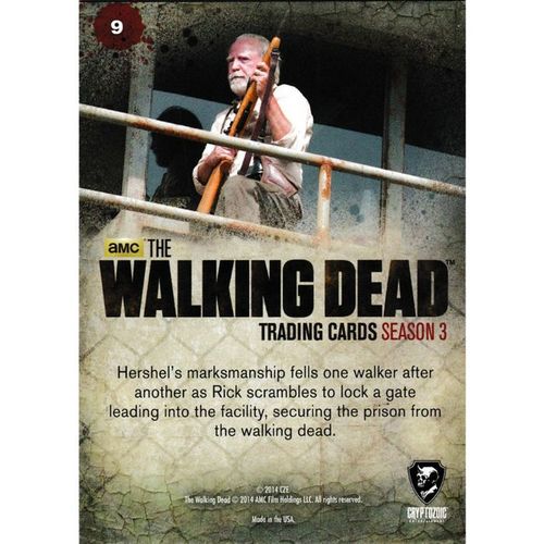 2014 Cryptozoic Walking Dead Season 3 Part 1 - #9 - Cover Fire