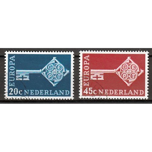 Nederland Europa Cept 1968 gestempeld