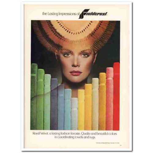 fieldcrest inc 1977 impressions royal velvet towels rugs vintage ad