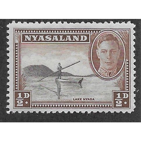 NYA 1945 M/M 1/2d ' LAKE NYASA' (EBID53-756)