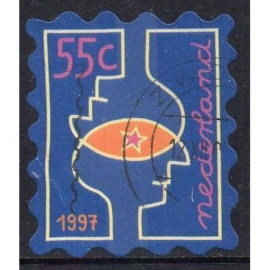 Netherlands 1997 Christmas - Thinking - Blue 55c Used