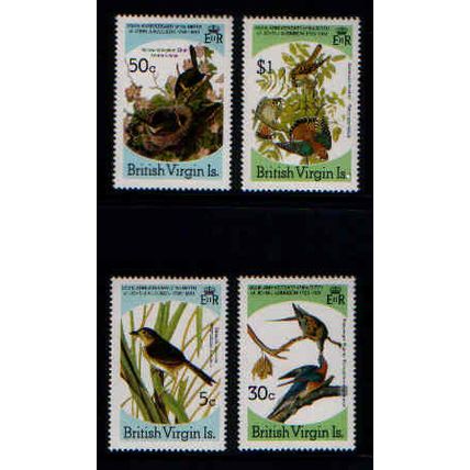 BRITISH VIRGIN ISLANDS 1985 BIRDS SET 4 VALS U/M MINT#3