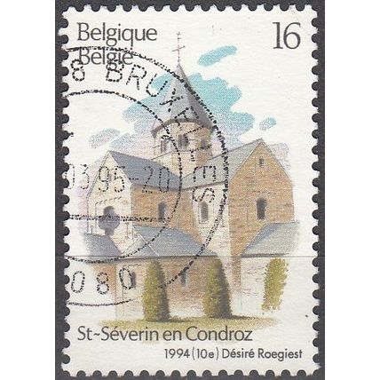 Belgique 1994 Michel 2616 O Cote (2008) 0.30 € Saint-Séverin-en-Condroz église