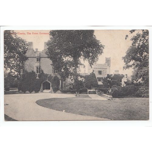 The Front Entrance Ruthin Castle Denbighshire Marrs Series Postcard