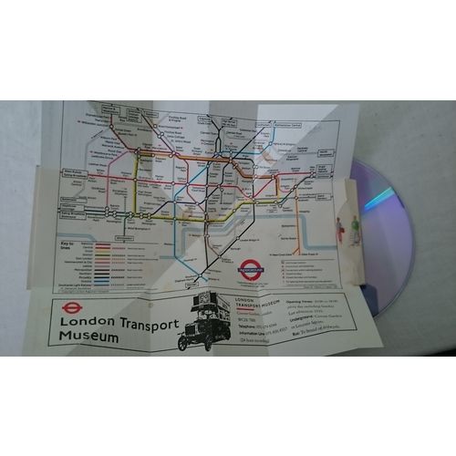 SALE! London UNDERGROUND TUBE Vintage 91 Tourist guide map Railway train ALDWYCH