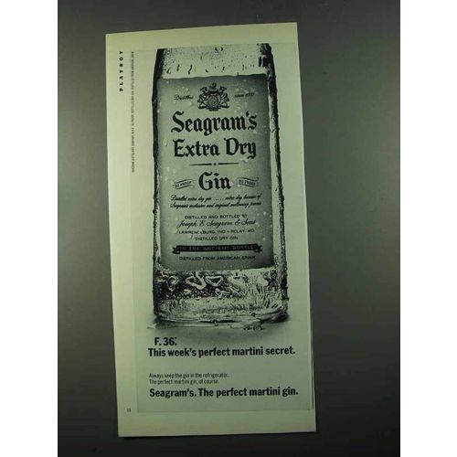 1969 Seagram's Extra Dry Gin Ad - F. 36