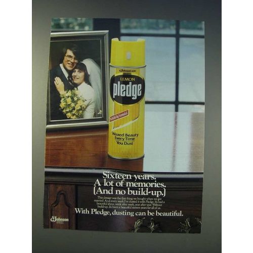 1989 SC Johnson Lemon Pledge Ad - Sixteen years. A lot of memories.