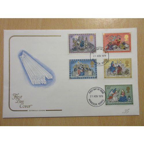 1979 Christmas FDC Cotswold Cover Windsor Postmark