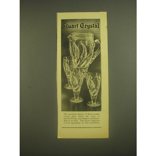 1962 Stuart Crystal Advertisement