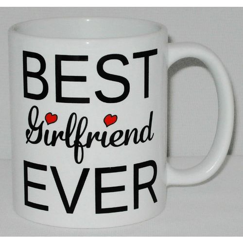 Best Girlfriend Ever Mug Can Personalise Funny Valentines Birthday Fiancée Gift