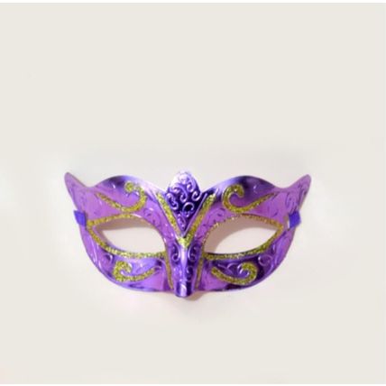 12PCS Prom Mardi Gras Assorted Metallic Plastic Eye Masks Costume Party Masks UK