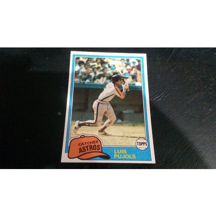 1981 Topps Card # 313 Luis Pujols Excellent (5) Houston Astros