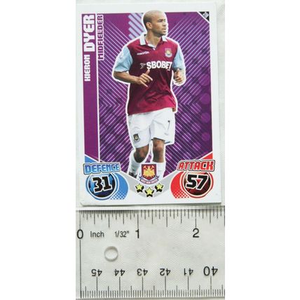 2010/11 Topps Match Attax Trading Card 319 Kieron Dyer, West Ham United
