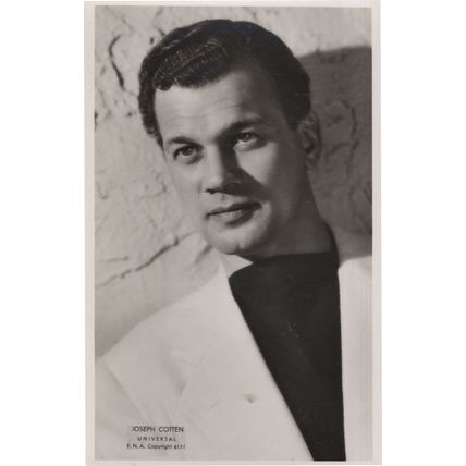 Joseph Cotten Vintage Universal Film Real Photo Postcard