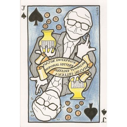John Major as Pack Of Playing Card Cards Competition Postcard