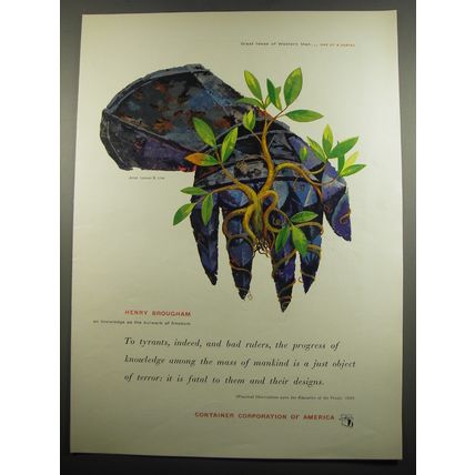 1955 Container Corporation of America Advertisement - art by Lemual B. Line