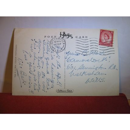 BEACON COVE CAFE, TORQUAY, DEVON used vintage postcard RP by Jarrold 1962 pm #