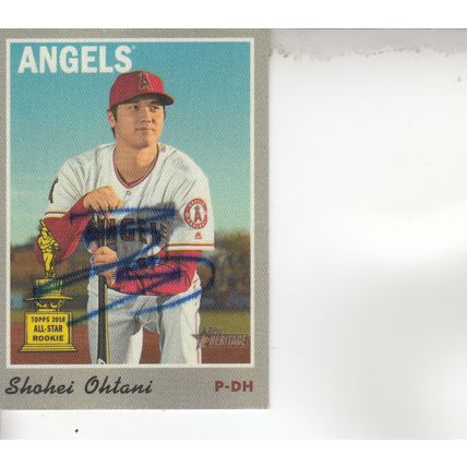 SHOHSI OHTANI 2019 AUTOGRAPHED ROOKIE LOS ANGELES ANGELS ALL-STAR PITCHER OUTFLD