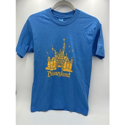 Disneyland Men's Medium T-Shirt Cinderella Castle Single Stitch USA Blue Vintage