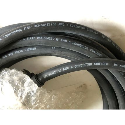NEW AA1077 SINE KA-50422 / 16 CONTINUOUS FLEX 16 AWG 8 CONDUCTOR SERVO CABLE,DB