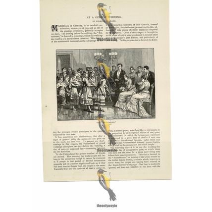 Polterabend, German Wedding, Book Illustration (Print), 1886