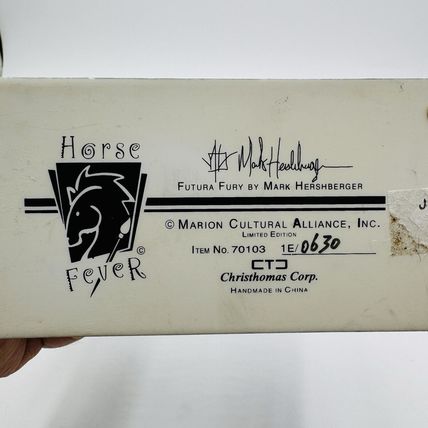 Horse Fever by Mark Hershberger Figurine Marion Cultural Alliance Futura Horse