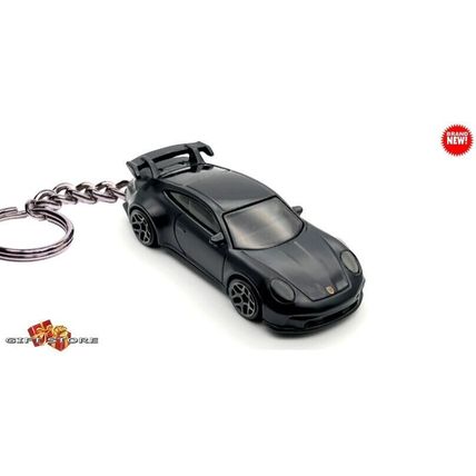 RARE KEYCHAIN CARBON BLACK PORSCHE 911 GT3 CUSTOM Ltd EDITION GREAT GIFT