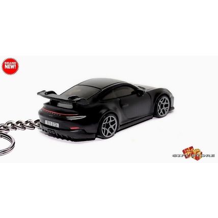 RARE KEYCHAIN CARBON BLACK PORSCHE 911 GT3 CUSTOM Ltd EDITION GREAT GIFT
