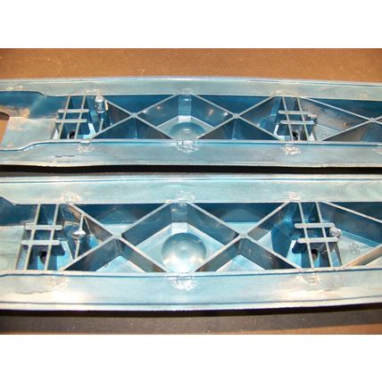 1966 1967 Chrysler Dodge Plymouth Front Armrest Bases OEM 2589584 Blue 16"