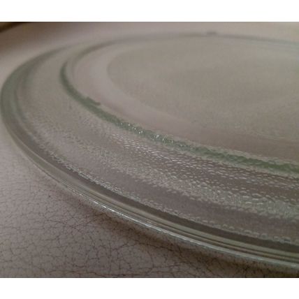 Microwave Glass Turntable Plate : 245mm : Smooth (no lugs)
