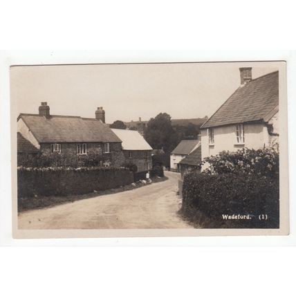 Village Street Wadeford Postcard Somerset
