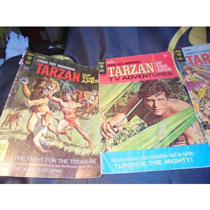 TARZAN SILVER AGE LOT!! 1965-1970! Gold Key Comics! Worth $36.00! $25.00 + Shipp