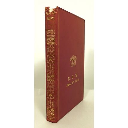 Antique Leather Bound Book Shrewsbury A Romance By S Weyman 1911 Evans Family