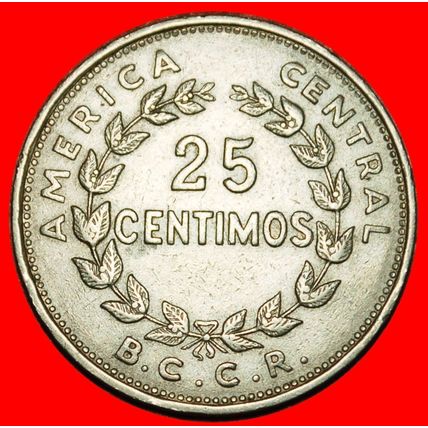 Ⰶ GREAT BRITAIN (1967-1978): COSTA RICA ★ 25 CENTIMOS 1967★LOW START★NO RESERVE